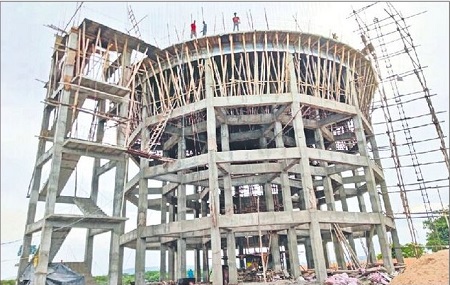 చకచకా రిజర్వాయర్ నిర్మాణ పనులు
