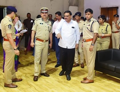 హై కోర్ట్ నూతన ప్రధాన న్యాయమూర్తి గారి ప్రమాణ స్వీకార కార్యక్రమ భద్రతా ఏర్పాట్ల పరిశీలన