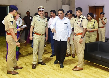 హై కోర్ట్ నూతన ప్రధాన న్యాయమూర్తి గారి ప్రమాణ స్వీకార కార్యక్రమ భద్రతా ఏర్పాట్ల పరిశీలన