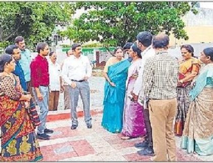 మెగా హెల్త్ క్యాంప్ ఏర్పాట్ల పరిశీలన