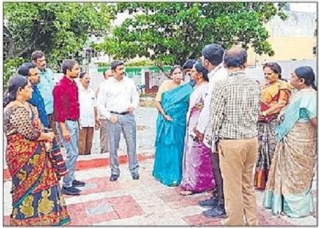 మెగా హెల్త్ క్యాంప్ ఏర్పాట్ల పరిశీలన