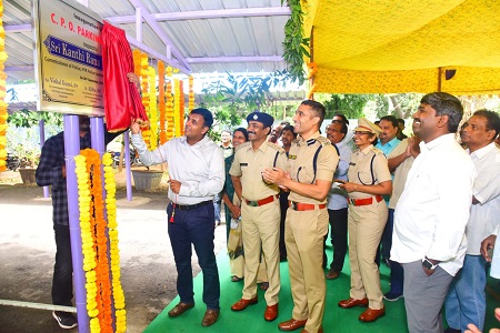 సీపీఓలో ఆధునీకరించిన పార్కింగ్, డైనింగ్ హాల్ ను ప్రారంభించిన పోలీస్ కమీషనర్ శ్రీ కాంతి రాణా టాటా ఐ.పీ.ఎస్.గారు