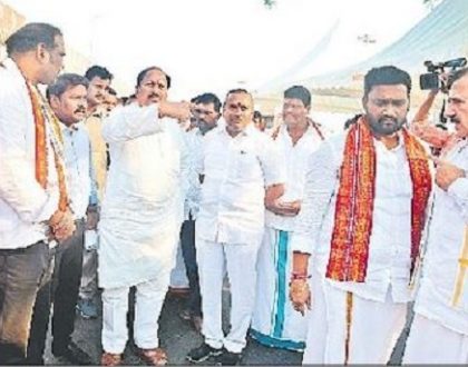 క్షేత్రస్థాయిలో ఉత్సవ ఏర్పాట్ల పరిశీలన