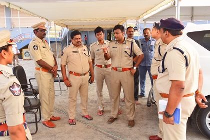 పోలీస్ అమరవీరుల సంస్మరణ దినం భద్రతా ఏర్పాట్లను పర్యవేక్షించిన పోలీస్ కమీషనర్ శ్రీ కాంతి రాణా టాటా ఐపిఎస్ గారు