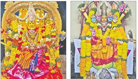 విశేష అలంకారాల్లో అమ్మవారు