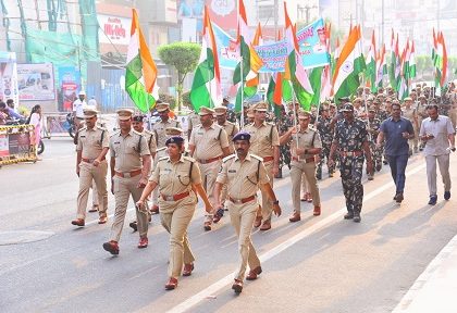 జాతీయ సమైక్యతా దినోత్సవం సందర్భంగా సమైక్యతా రన్‌ను నిర్వహించిన ఎన్‌టిఆర్ జిల్లా పోలీసులు