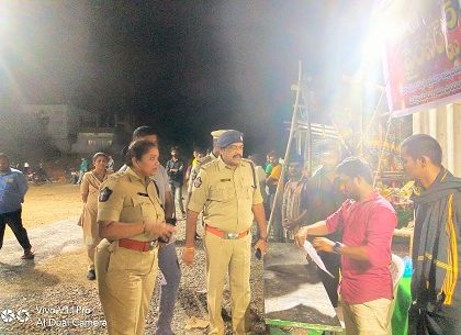 బాణాసంచా విక్రయ ప్రదేశాలను ఆకస్మిక తనిఖీ చేసిన డీసీపీ శ్రీమతి అజిత వేజెండ్ల ఐపీఎస్ గారు