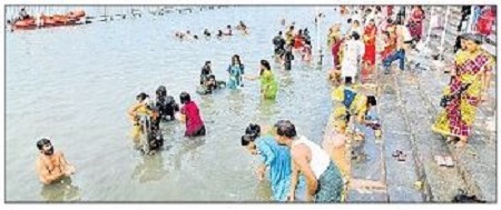 దుర్గాఘాట్ లో పుణ్య స్నానాలకు అనుమతి