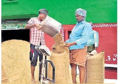 యుద్ధప్రాతిపదికన ధాన్యం కొనుగోళ్లు