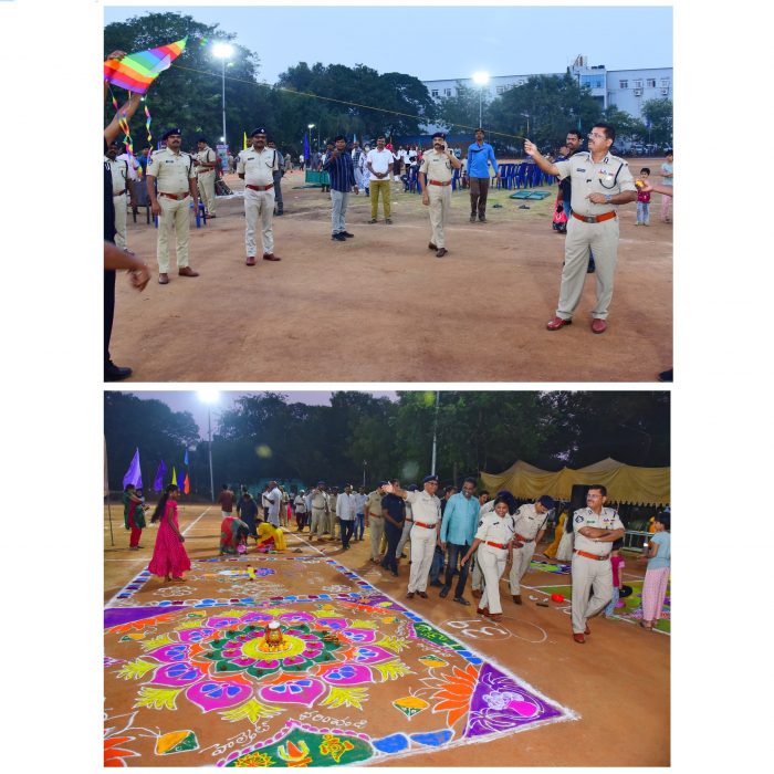 ఎన్.టి.ఆర్.జిల్లా పోలీస్ కమీషనర్ శ్రీ ఎస్.వి.రాజ శేఖర బాబు ఐ.పి.ఎస్.గారి నేతృత్వంలో  సంక్రాంతి పండుగ సంబరాల నిర్వహణ - ది.11.01.2025