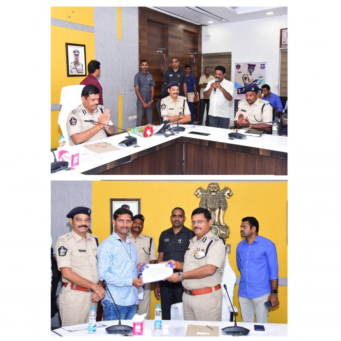 రోడ్డు ప్రమాద (హిట్ & రన్)కేసులలో బాధితులకు కేంద్ర ప్రభుత్వాల నుండి వచ్చే నష్ట పరిహారం అందేలా చేసిన నగర పోలీస్ కమీషనర్ శ్రీ ఎస్.వి.రాజ శేఖర బాబు ఐ.పి.ఎస్.గారు – ది. 03.01.2025