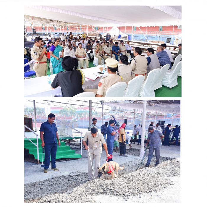 గణతంత్ర దినోత్సవం సందర్భంగా భద్రతా ఏర్పాట్లపై ముఖ్య అధికారులతో నిర్వహించిన సమీక్షలో పాల్గొన్న నగర పోలీస్ కమీషనర్ శ్రీ ఎస్.వి.రాజ శేఖర బాబు ఐ.పి.ఎస్. గారు - ది.20.01.2025