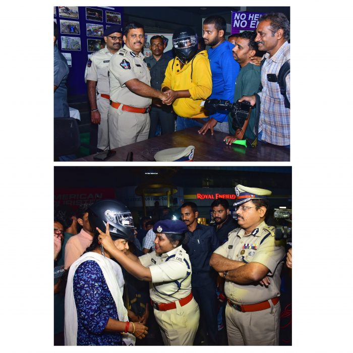 నూతన సంవత్సరం-2025కి స్వాగతం పలుకుతూ వీనూత్న కార్యక్రమం చేపట్టిన నగర పోలీస్ కమీషనర్ శ్రీ ఎస్.వి.రాజ శేఖర బాబు, ఐ.పి.ఎస్. గారు - ది. 01.01.2025