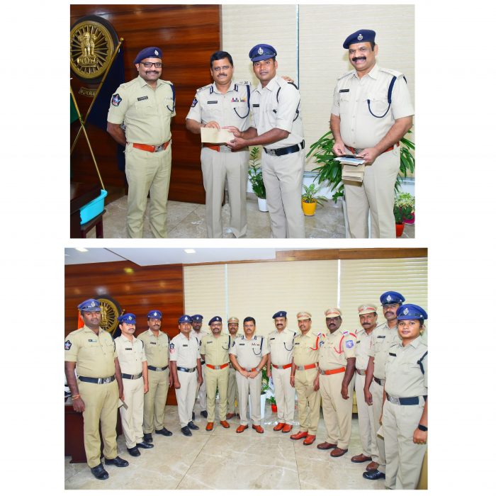 తక్కువ సమయంలో కేసులను చేధించడంలో కీలకంగా వ్యవహరించిన క్రైమ్ సిబ్బందిని నగదు రివార్డ్ లతో అభినందించిన నగర పోలీస్ కమీషనర్ శ్రీ ఎస్.వి.రాజ శేఖర బాబు ఐ.పి.ఎస్., గారు - ది. 03.02.2025
