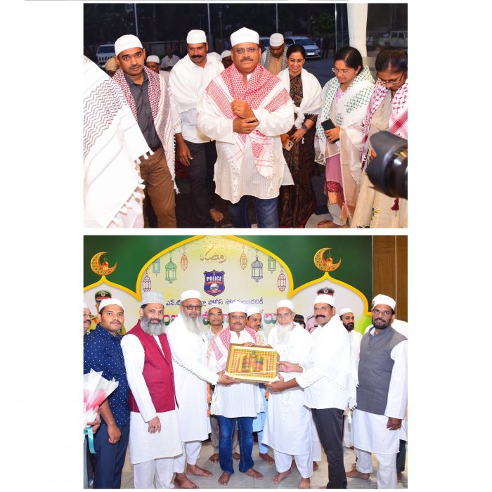ఎన్.టి.ఆర్.జిల్లా పోలీస్ సిబ్బందికి మరియు ముస్లిం సోదరులకు ఇఫ్తార్ విందు ఏర్పాటు చేసిన పోలీస్ కమీషనర్ శ్రీ ఎస్.వి రాజశేఖర్ బాబు ఐ.పి‌.యస్ గారు – ది.29.03.2025