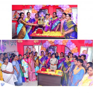 అంతర్జాతీయ మహిళా దినోత్సవం సందర్భంగా ఎన్.టి.ఆర్.జిల్లా పోలీస్ పరిపాలనా విభాగ మహిళా సిబ్బందిని సత్కరించిన అడ్మిన్ డి.సి.పి. శ్రీమతి కె.జి.వి. సరిత  ఐ.పి.ఎస్.గారు. - ది. 07.03.2025