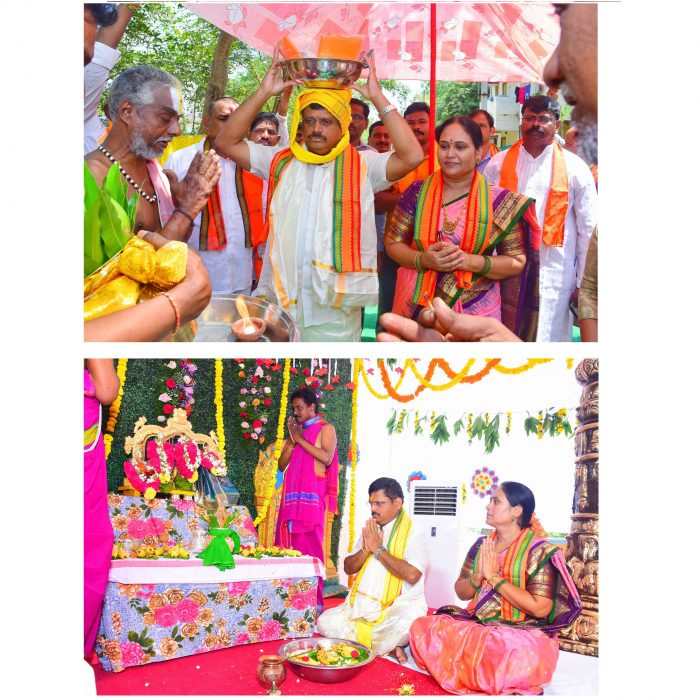 శ్రీ రామనవమి సందర్భంగా సాయుధ రిజర్వ్ పోలీస్ రామాలయంలో సీతారాముల కళ్యాణం నిర్వహించిన పోలీస్ కమీషనర్ గారి దంపతులు - ది. 06.04.2025