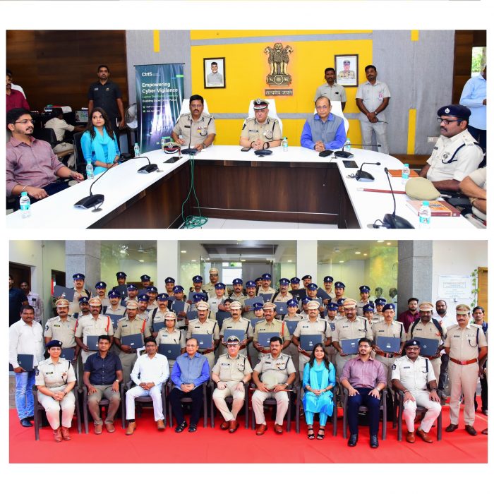 ఎన్.టి.ఆర్.పోలీసు కమిషనరేట్ పరిదిలోని పోలీసులకు లాప్ టాప్ లను అందజేసిన రాష్ట్ర డి.జి.పి. శ్రీ హరీష్ కుమార్ గుప్తా ఐ.పి.ఎస్.గారు. - ది. 26.04.2025