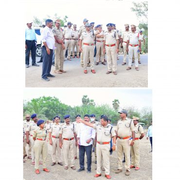 ముఖ్యమంత్రి గారి పర్యటన సందర్భంగా  భద్రతా ఏర్పాట్లను పరిశీలించిన నగర పోలీస్ కమీషనర్ శ్రీ ఎస్.వి.రాజ శేఖర బాబు ఐ.పి.ఎస్., గారు - ది. 03.04.2025