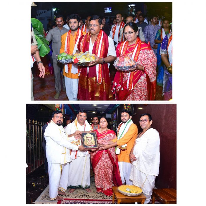 ఉగాది పర్వదిన సందర్భంగా ఆనవాయితీ ప్రకారం అమ్మవారికి పట్టు వస్త్రాలను సతీసమేతంగా సమర్పించిన ఎన్.టి.ఆర్.జిల్లా పోలీస్ కమీషనర్ శ్రీ యస్.వి.రాజశేఖర్ బాబు ఐ.పి.యస్.గారు. – ది.30.03.2025