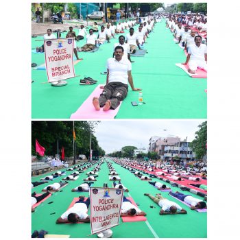 పోలీసు శాఖలో మానసిక శారీరక ఆరోగ్యం పెంపొందించడానికి పోలీసు యోగాంధ్రా - నగర పోలీస్ కమీషనర్ శ్రీ ఎస్. వి. రాజ శేఖర బాబు ఐ. పి.ఎస్.గారు - ది. 29.05.2025