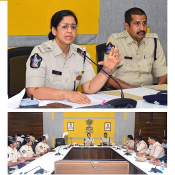 శక్తి మరియు ఈగల్ టీం బృందాలతో సమీక్షా సమావేశం నిర్వహించిన అడ్మిన్ డి.సి.పి. శ్రీమతి కె.జి.వి.సరిత ఐ.పి.ఎస్.గారు - ది. 26.07.2025