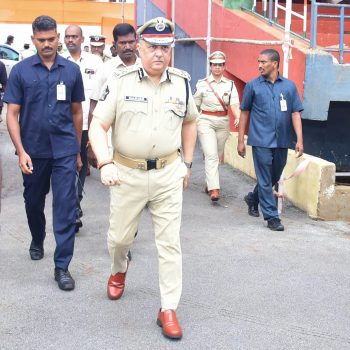 స్వాతంత్ర దినోత్సవం సందర్భంగా భద్రతా ఏర్పాట్లను పర్యవేక్షించిన రాష్ట్ర డి.జి.పి. శ్రీ హరీష్ కుమార్ గుప్తా ఐ.పి.ఎస్., గారు. - ది. 13.08.2025