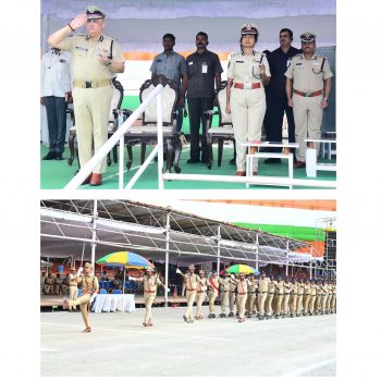 స్వాతంత్ర దినోత్సవం సందర్భంగా భద్రతా ఏర్పాట్లను పర్యవేక్షించిన రాష్ట్ర డి.జి.పి. శ్రీ హరీష్ కుమార్ గుప్తా ఐ.పి.ఎస్., గారు. - ది. 13.08.2025