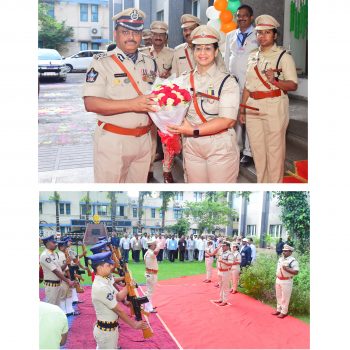 79వ స్వాతంత్ర్య దినోత్సవం సందర్భంగా జాతీయ పతాకాన్ని ఆవిష్కరించిన ఎన్.టి.ఆర్ జిల్లా పోలీస్ కమిషనర్ ఎస్.వి.రాజ శేఖర బాబు ఐ.పి.ఎస్. గారు - ది. 15.08.2025