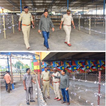 దసరా శరన్నవరాత్రి మహోత్సవాల సందర్భంగా ఏర్పాటు చేసిన క్యూలైన్లను, హొల్దింగ్ ఏరియాలను నడుచుకుంటూ పరిశీలించిన నగర పోలీస్ కమీషనర్ శ్రీ ఎస్.వి.రాజ శేఖర బాబు ఐ.పి.ఎస్.గారు - 14.09.2025