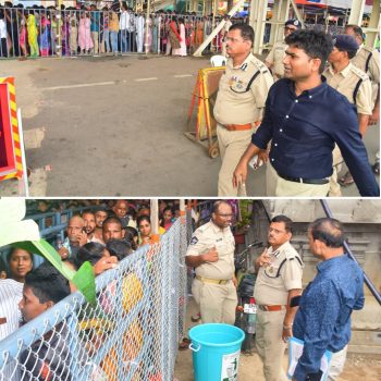 దసరా శరన్నవరాత్రి మహోత్సవాలను స్వయంగా పర్యవేక్షిస్తున్న నగర పోలీసు కమిషనర్ శ్రీ ఎస్.వి.రాజ శేఖర బాబు ఐ.పి.ఎస్.గారు - 25.09.2025