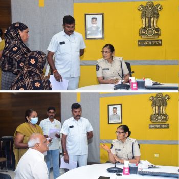 పోలీస్ కమిషనర్ వారి కార్యాలయంలో “ప్రజా సమస్యల పరిష్కార వేదిక” కార్యక్రమంలో “72” ఫిర్యాదులు 13.10.2025