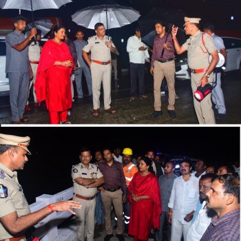 మొంథా తుపాను నేప‌థ్యంలో  వరద ముంపుకు గురయ్యే ప్రాంతాలను స్వయంగా పర్యవేక్షిస్తున్న ఎన్.టి.ఆర్.జిల్లా అధికార యంత్రాంగం 30.10.2025