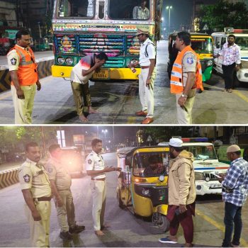 రాత్రి సమయాలలో రోడ్డు ప్రమాదాలను నియంత్రణలో బాగంగా “స్టాప్, వాష్, రిఫ్రెష్ అండ్ గో” నిర్వహించిన ఎన్.టి.ఆర్. జిల్లా పోలీస్ 13.11.2025