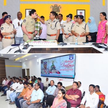 ఎన్.టి.ఆర్.జిల్లా పోలీస్ పరిపాలనా విభాగం వారు ఏర్పాటు చేసిన సెమి క్రిస్మస్ సెలబ్రేషన్స్ కార్యక్రమంలో ముఖ్య అతిధిగా పాల్గొన్న నగర పోలీస్ కమీషనర్ శ్రీ ఎస్.వి.రాజ శేఖర బాబు  ఐ.పి.ఎస్.గారు 19.12.2025